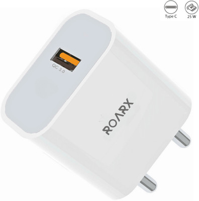 RoarX 25 W Qualcomm 3.0 3 A Wall Charger for Mobile(White)