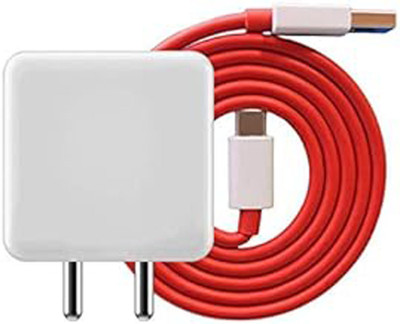 LEZTO 80 W SuperVOOC 6 A Wall Charger for Mobile with Detachable Cable(White, Red, Cable Included)
