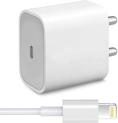 GHEREL 20 W PD 4 A Wall Charger for Mobile with Detachable Cable(White, Cable Included)