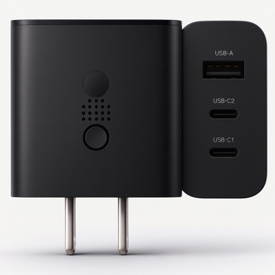 SB 65 W GaN 3 A Wall Charger for Mobile(Black)