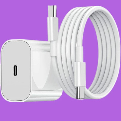 Tigerify PD 3 A Wall Charger for Mobile with Detachable Cable(35W USB-C Adapter+Cable Compatible with 16,15 Plus,15 Pro,15 Pro Max,16E,16 Pro, Cable Included)