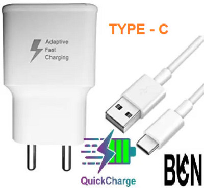 BKN 15 W Qualcomm 3.0 Wall Charger for Mobile with Detachable Cable(SAMSUNG 15W CHARGER FOR A12 A21s A22 A30 A30s A31 A32 A50 A50s A51 C7 Pro C9 Pro, Cable Included)