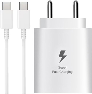 RVAT 25 W Quick Charge 3 A Wall Charger for Mobile with Detachable Cable(White, Cable Included)