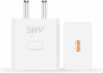 AMS 85 W Quick Charge Wall Charger for Mobile with Detachable Cable(White)