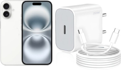 MAK 20 W Quick Charge 3.1 A Wall Charger for Mobile with Detachable Cable(Compatible for iPhone 16 | 16 Plus | 16 Pro | 16 Pro Max | White, Cable Included)