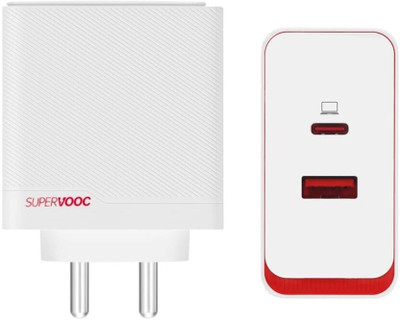 MAK 100 W SuperVOOC 6 A Wall Charger for Mobile(White)