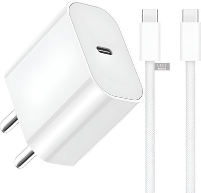 V A VALAK 20 W Quick Charge 3 A Wall Charger for Mobile with Detachable Cable((White, Cable Included), Cable Included)