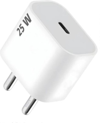 FluSun india 25 W PD 3 A Mobile Charger with Detachable Cable(White)
