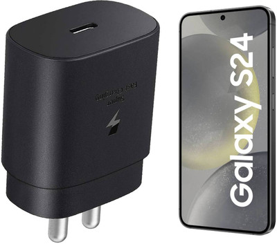 xykos 25 W PD 3 A Wall Charger for Mobile(for Samsung Galaxy S24 5G Adoptr, Black)