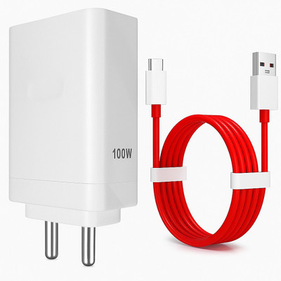 SB 100 W SuperVOOC 9 A Wall Charger for Mobile with Detachable Cable(White, Cable Included)