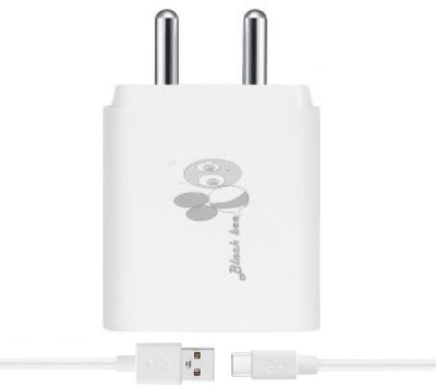 Black Bee 25 W PD 3 A Multiport Mobile Charger with Detachable Cable(White, Cable Included)