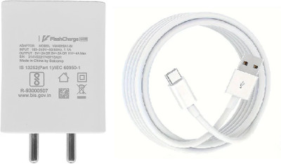 vivo 44 W Quick Charge 4 A Wall Charger for Mobile with Detachable Cable(White, Cable Included)