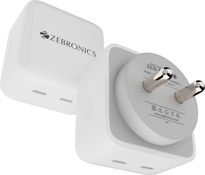 ZEBRONICS Quick Charge 5 A Single Port Mobile Charger(White)