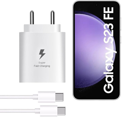 RVAT 25 W Quick Charge 3.1 A Wall Charger for Mobile with Detachable Cable(White, Cable Included)