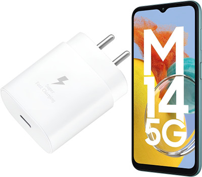 Kizzy 25 W PD 3 A Wall Charger for Mobile(25W Type C Port Charger Adapter for Samsung, White)