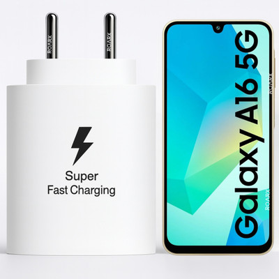 RoarX 25 W PPS 3 A Wall Charger for Mobile(White, Superfast Charging Compatible with Samsung Galaxy A16 5g)