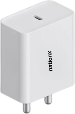 NationX Quick Charge 2.4 A Wall Charger for Mobile with Detachable Cable(White, Cable Included)