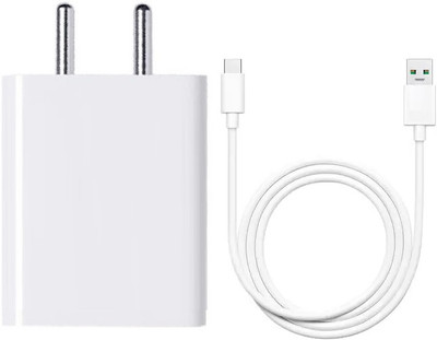vivo 80 W Quick Charge 7.3 A Wall Charger for Mobile with Detachable Cable(White, Cable Included)