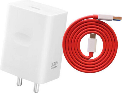 WEFIXALL 33 W SuperVOOC 3.1 A Wall Charger for Mobile with Detachable Cable(White, Cable Included)