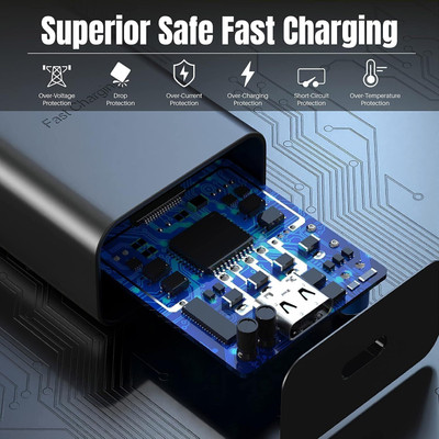 Kizzy 25 W PD 3 A Wall Charger for Mobile(For S25 series, Black)