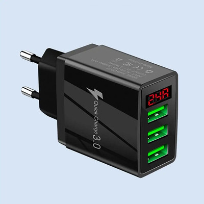 Muvit 36 W Quick Charge 2.4 A Wall Charger for Mobile(Black)