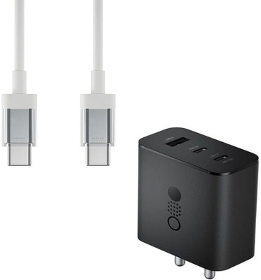 digie 65 W GaN 3 A Wall Charger for Mobile with Detachable Cable(Black, Cable Included)