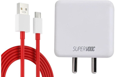 Urban Dynamo 80 W SuperVOOC 6 A Wall Charger for Mobile with Detachable Cable(White, Red, Cable Included)