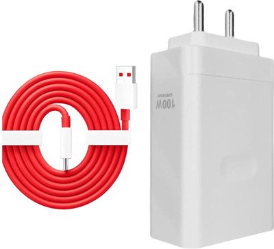Avaxon 100 W SuperVOOC 10 A Wall Charger for Mobile with Detachable Cable(Fast Charger Compatible OnepIus Nord CE4,CE3,CE2 Fold Pad 12R 12 11R 11, Cable Included)