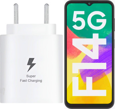 RoarX 25 W Quick Charge 3 A Wall Charger for Mobile(Super Fast Charger 25w for Samsung Galaxy F14 5G & other c to c phones, White)