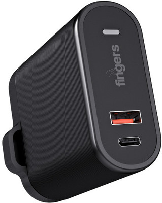 FINGERS 65 W PD 3.25 A Wall Charger for Mobile(Black)