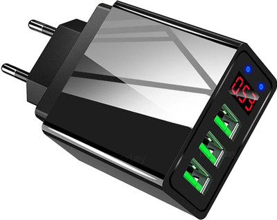 X88 Pro 36 W 4 A Wall Charger for Mobile with Detachable Cable(Black)