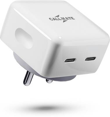 Callmate 40 W PD 4 A Mobile 40W PD Ultra-Compact USB C Wall Charger With Type C cable for All Type C Devices Charger with Detachable Cable