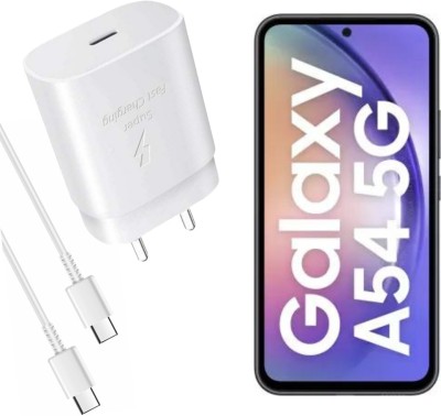 MAK 25 W Adaptive Charging 3.25 A Mobile Charger with Detachable Cable(Super Fast Charging Compatible for Galaxy A54 5G & Other Devices, White, Cable Included)