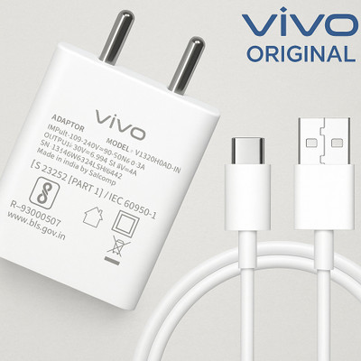 vivo 15 W Quick Charge 2 A Wall Charger for Mobile with Detachable Cable(White, Cable Included)