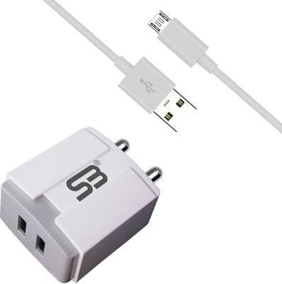 shopbucket 12 W 3.4 A Wall Charger for Mobile with Detachable Cable(White, Cable Included)