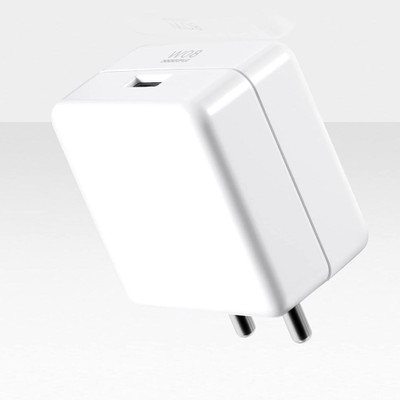Kizzy 80 W SuperVOOC 6 A Wall Charger for Mobile(80W Charger Compatible-Oppo Reno10 Pro | Reno10 | F23 | A1 |Reno 8 Series, White)