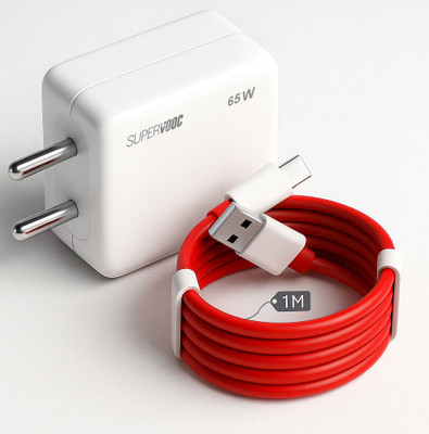 shopbucket 65 W SuperVOOC 4 A Wall Charger for Mobile with Detachable Cable(White, Cable Included)