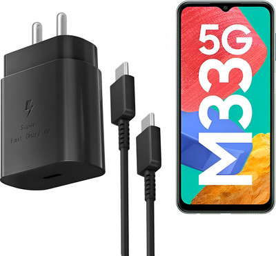 Kizzy 25 W PD 3 A Wall Charger for Mobile with Detachable Cable(Black, Cable Included)