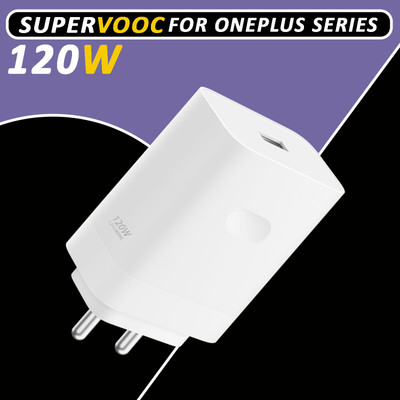 Safa 120 W SuperVOOC 5 A Wall Charger for Mobile(For OnePlus Nord CE 2, Nord 3, CE 3, CE 3 Lite, CE 4 Lite, White)