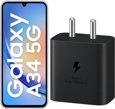 ULTRADART 25 W GaN 3 A Wall Charger for Mobile(for A34_5g Mobile)