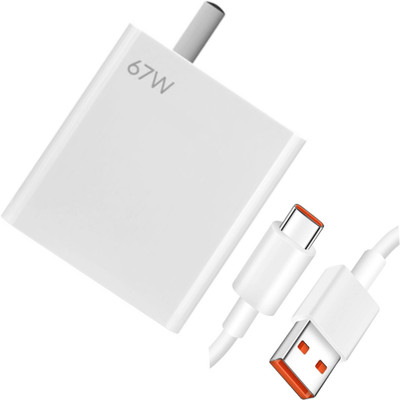 ryumux 67 W SonicCharge 6.5 A Wall Charger for Mobile with Detachable Cable(Ml 67 W SonicCharge 3.0 Charger Combo, Cable Included)
