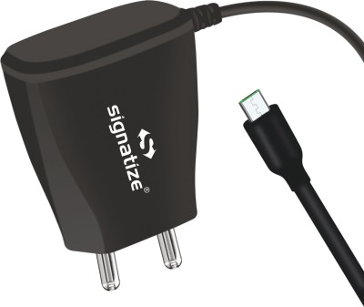 SIGNATIZE Quick Charge 2.4 A Mobile Charger(Black, Cable Included)
