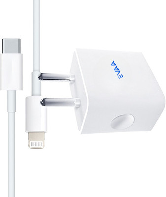 EVAAENTERPRISES 20 W PD 3.6 A Wall Charger for Mobile with Detachable Cable(White, Cable Included)