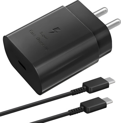 WEFIXALL 25 W PD 3 A Wall Charger for Mobile with Detachable Cable(Black, Cable Included)