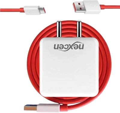 NEXCEN 33 W SuperVOOC 6 A Wall Charger for Mobile with Detachable Cable(Red, Cable Included)