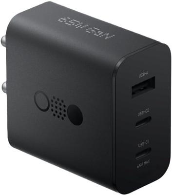 WEFIXALL 65 W GaN 3 A Multi-pin Wall Charger for Mobile(Black)