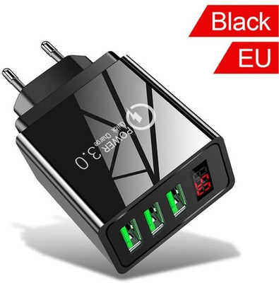 zeyumee 36 W Quick Charge 2 A 3 Port Mobile Charger(Black)