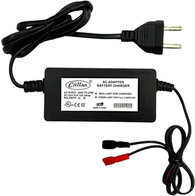 callsa 24 W Quick Charge 2 A SMPS Charger for E-Car with Detachable Cable(Black, Cable Included)