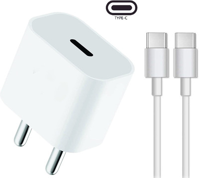 Prifakt 25 W Supercharge 3 A Wall Charger for Mobile with Detachable Cable(White)