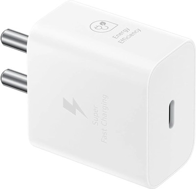 ChargHunt 25 W PPS 5 A Wall Charger for Mobile with Detachable Cable(White)